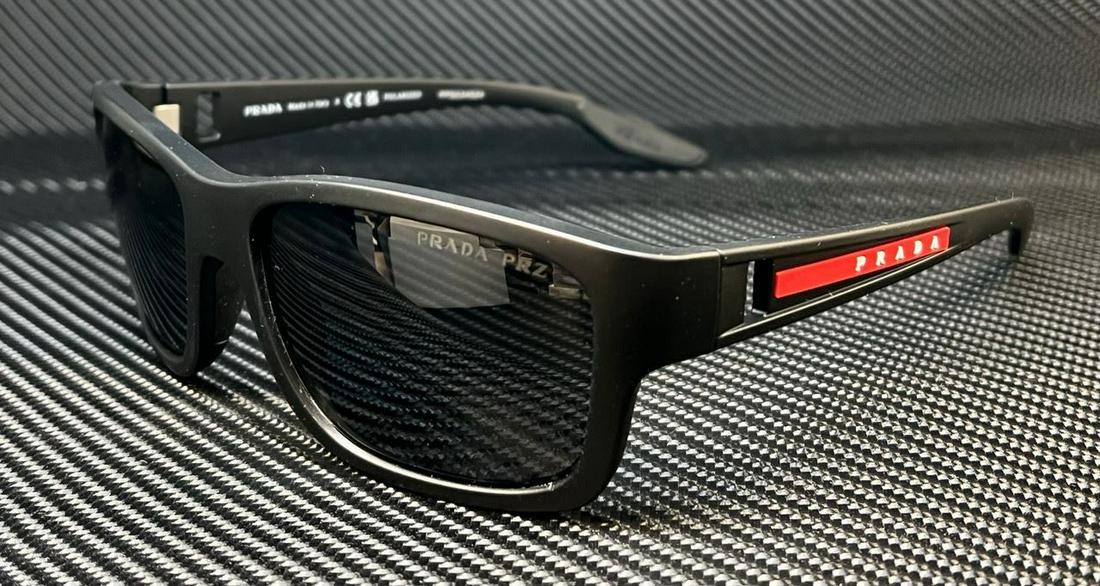 PRADA LINEA ROSSA PS 01WS DG002G Matte Black Grey Polarized Mens 59 mm Sunglass: PRADA LINEA ROSSA PS 01WS DG002G Matte Black Grey Polarized Mens 59 mm Sunglass Frame Color: Black Type: Sunglasses New The Mynt Guarantee: All items in this auction are guaranteed to be 100% authenti