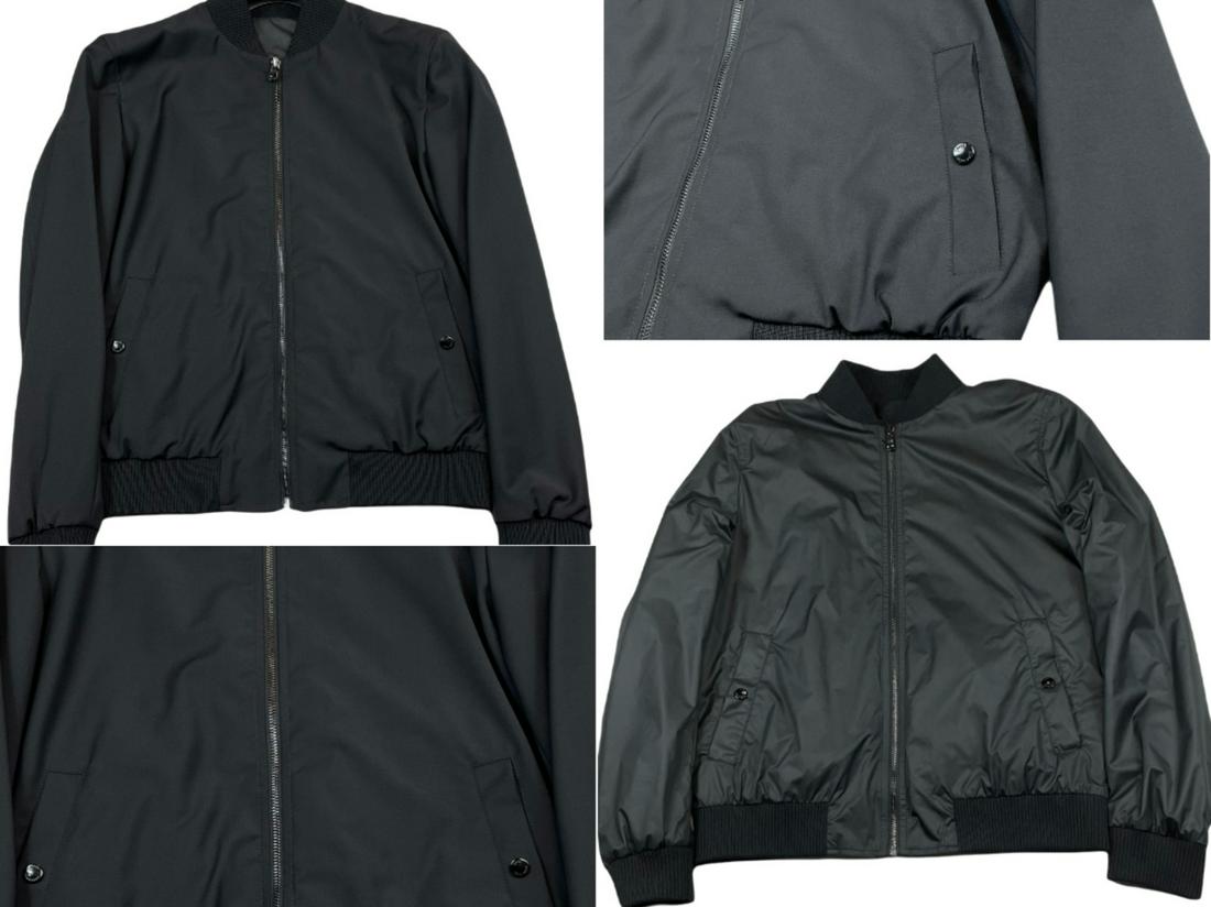 HUGO BOSS 2in1 Wool Turn Blouson Bomber Jacket Reversible Jacket 44: HUGO BOSS 2in1 Wool Turn Blouson Bomber Jacket Reversible Jacket 44 Accents: Logo Style: Bomber Jacket Vintage: No Size Type: Normal Size Features: Zip front - Knitted cuffs and Hem two Press stud poc