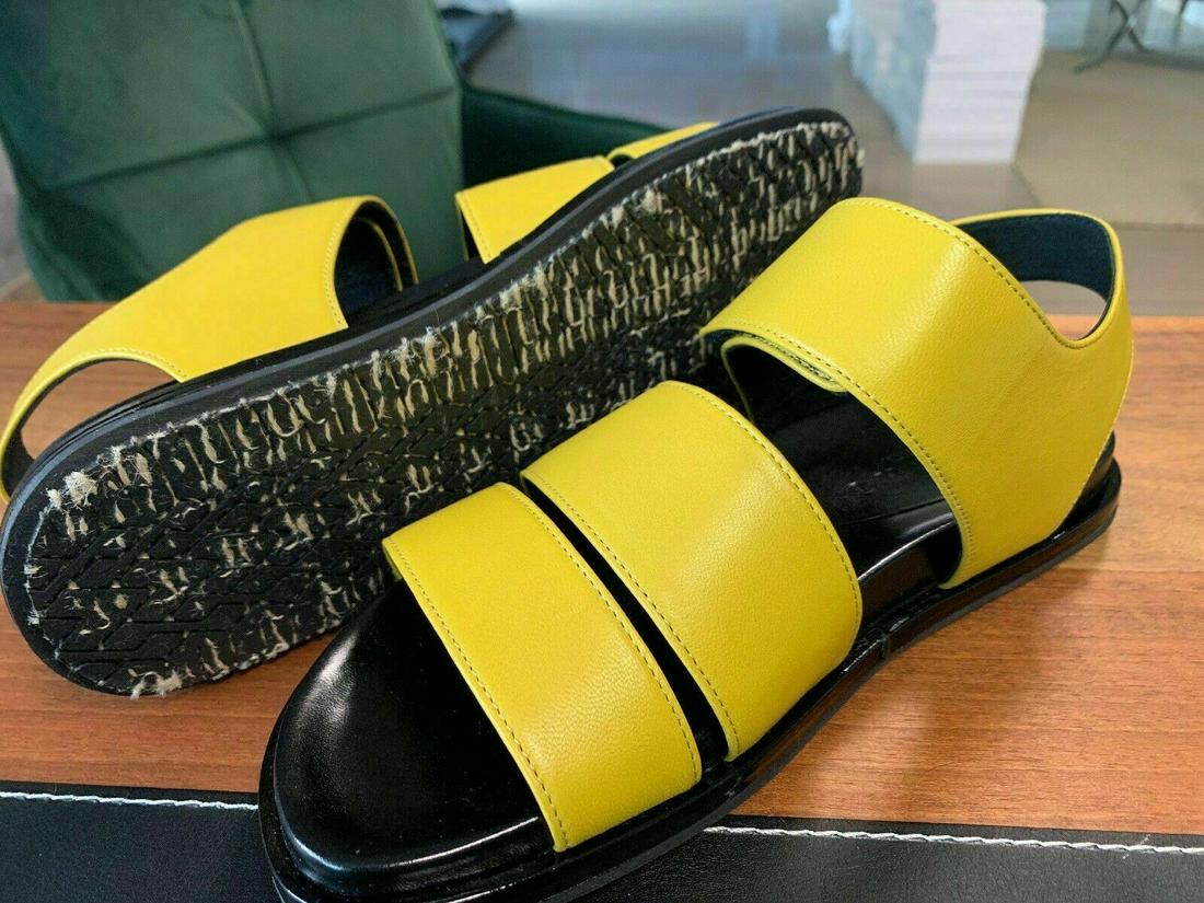 MARNI Anatomical Cult Sitting Foot Straps Lamb Leather Sandals Shoes 36-: MARNI Anatomical Cult Sitting Foot Straps Lamb Leather Sandals Shoes 36- Marque: Marni Style: Sandales Hauteur Du Talon: Petit talon (1-3 cm) Accents: DOUBLE JARRETELLES CEINTURE Rembourre semelle cro