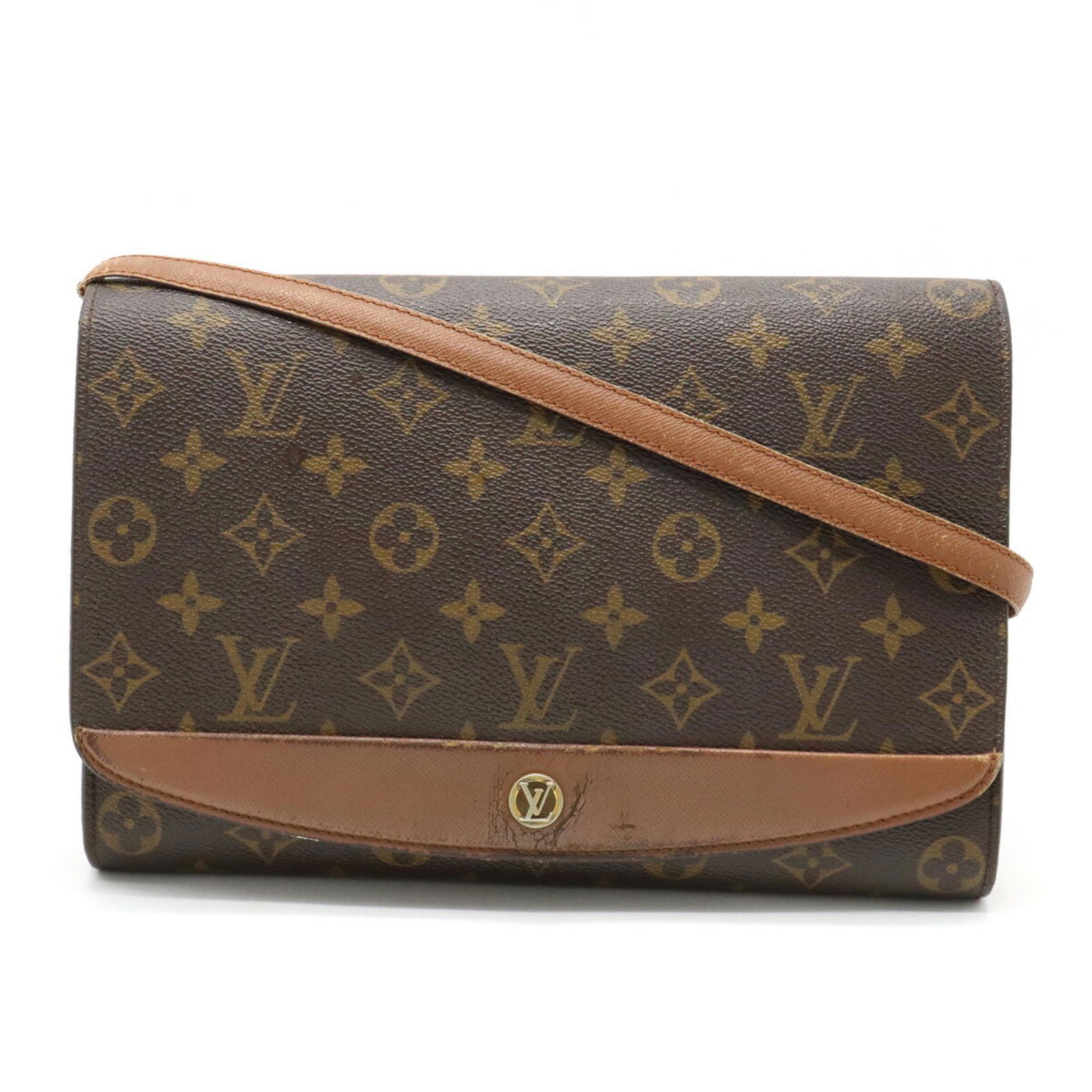 LOUIS VUITTON Louis Vuitton Monogram Bordeaux Shoulder Bag Clutch Second M51797: LOUIS VUITTON Louis Vuitton Monogram Bordeaux Shoulder Bag Clutch Second M51797 Brand: Louis Vuitton Line: Monogram Type: Clutch bag Shoulder bag Material: Monogram Monogram: Gender: Women Size (HxWxD