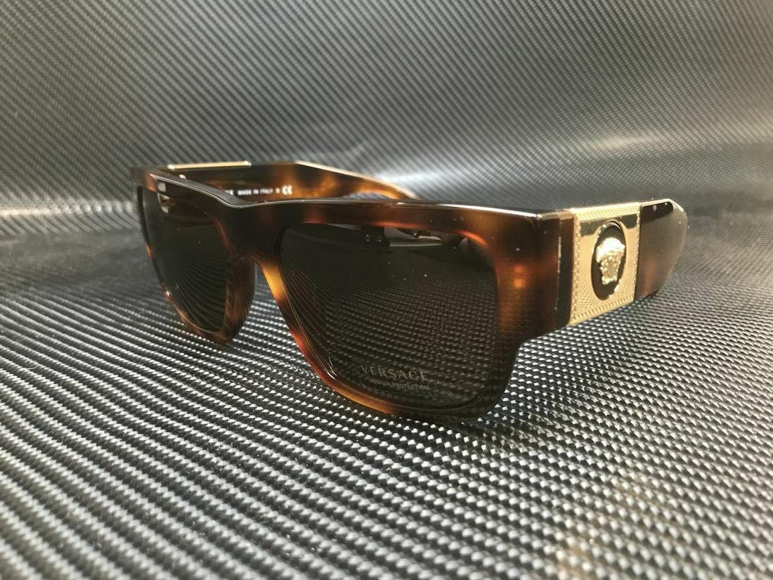VERSACE VE4406 521773 Havana Rectangle 56 mm Mens Sunglasses: VERSACE VE4406 521773 Havana Rectangle 56 mm Mens Sunglasses Frame Color: Brown Uv Protection: UV400 Type: Sunglasses Lens Material: Plastic Style: Rectangle Frame Material: Plastic Acetate Lens Color