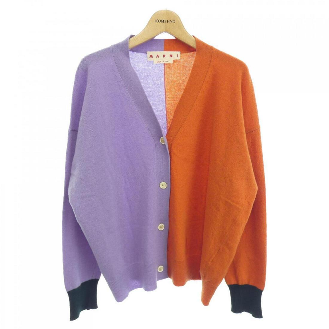 Marni MARNI Cardigans: Marni MARNI Cardigans Style: TOPS Color: Orange Purple Gender: Ladies" Size: 38 Size Type: Regular Type: TOPS B: Reasonable Wear and Tear The Mynt Guarantee: All items in this auction are guaranteed t