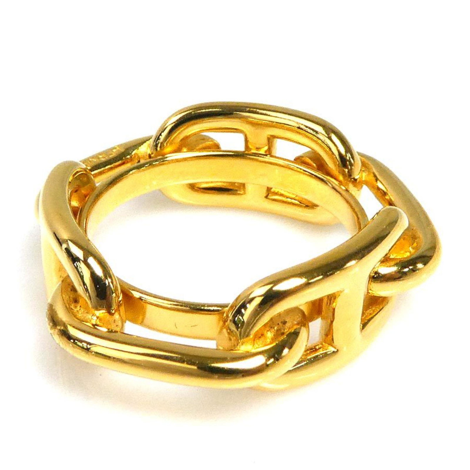 Hermes HERMES Scarf Ring Shane Dunkle Metal Gold Women's: Hermes HERMES Scarf Ring Shane Dunkle Metal Gold Women's Brand: Hermes Gender: Women Color: Gold Material: Metal Width: 10mm / 0.39 Inner Diameter: 32.00mm / 1.26 Condition: Used (good) Overall Scratc