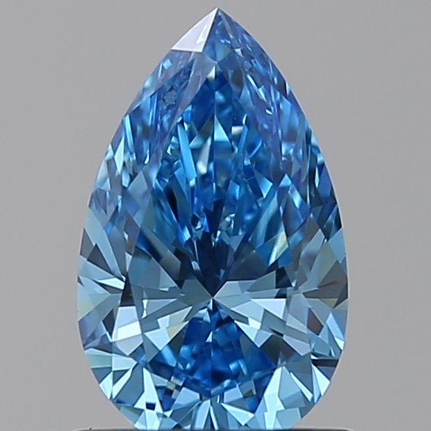 Ideal Loose Diamond - Pear 0.89ct Fancy Vivid BLUE: Ideal Loose Diamond - Pear 0.89ct Fancy Vivid BLUE Ideal Cut: Yes Source: This is a real non-mined Diamond that has been grown in a lab Shape: Pear Carats: 0.89 Color: Fancy Vivid BLUE Clarity: VVS2 C