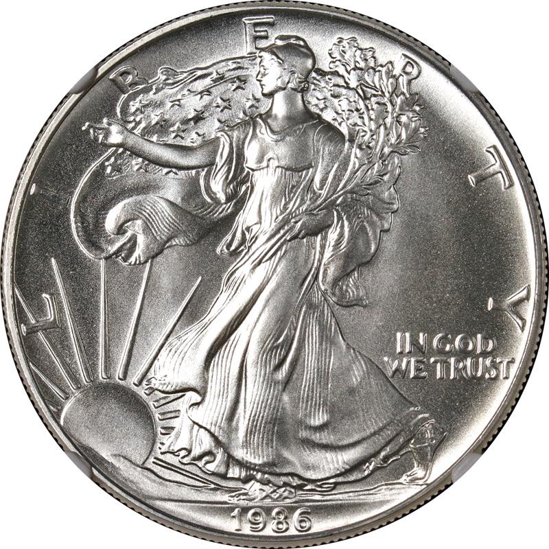 1986 (S) Silver American Eagle $1 NGC MS70 Struck at San Francisco Brown - STOCK: 1986 (S) Silver American Eagle $1 NGC MS70 Struck at San Francisco Brown - STOCK Certification: NGC Grade: MS70 Composition: Silver Year: 1986 Coin: American Eagle Fineness: 0.999 Precious Metal Conte