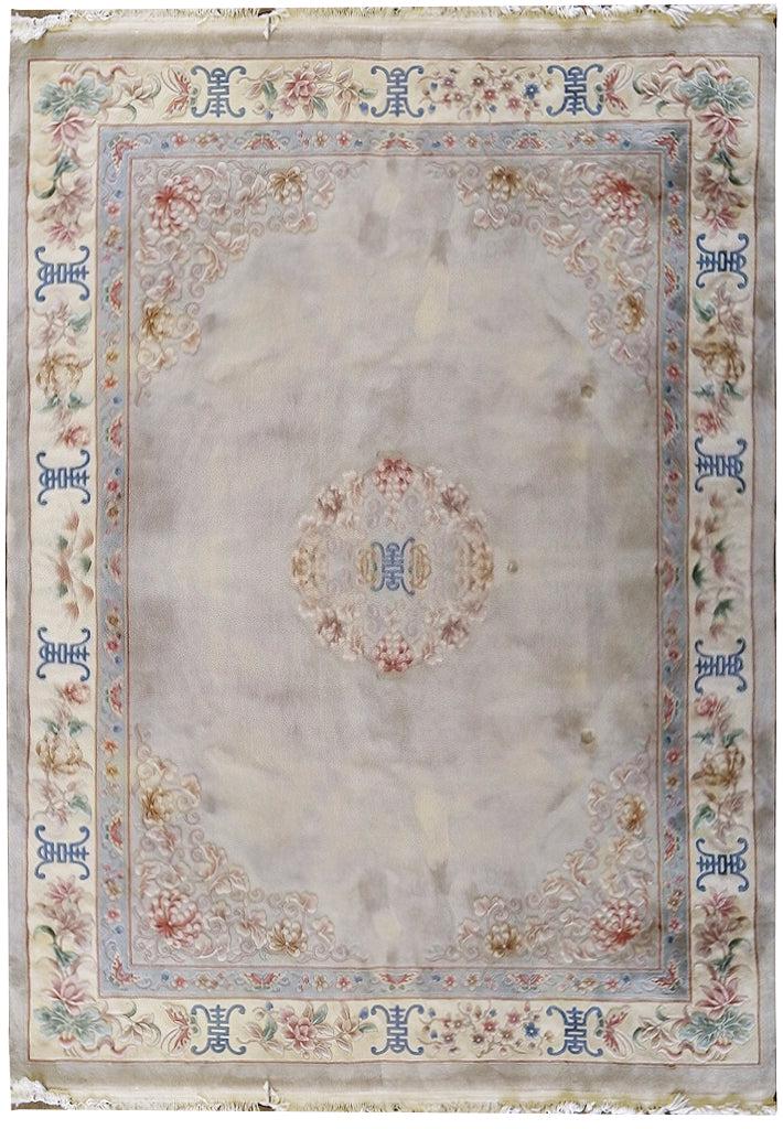 9 x 12 Pre Owned Chinese Beijing rug GRAY: 9 x 12 Pre Owned Chinese Beijing rug GRAY Free continental US Shipping Size in Feet: Width: 9 x Length: 12.3 Size in Inches: Width: 108 in x Length: 147 in Rug Type: Area Rug Colors: Gray Weave: Hand-