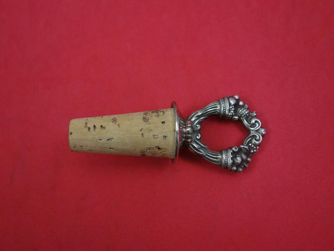 Francis I Old by Reed and Barton Silverplate Wine Stopper: Francis I Old by Reed and Barton Silverplate Wine Stopper #1624 Francis i old by reed & barton silverplate with cork wine stopper , 3 1/2" x 1 1/2" in the pattern francis i old by reed & barton. It is