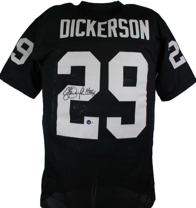 Eric Dickerson Autographed Black Pro Style Jersey w/HOF-Beckett W Hologram: Eric Dickerson Autographed Black Pro Style Jersey w/HOF-Beckett W Hologram Sport: Football-NFL Product: Jersey Original/Reprint: Original Player: Eric Dickerson Team: Los Angeles Rams Autograph Authen