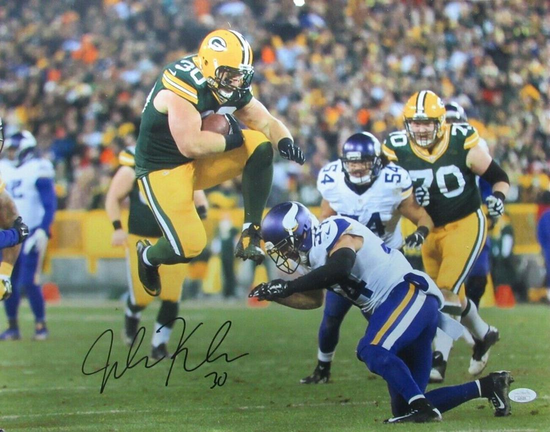 John Kuhn Green Bay Packers Signed/Autographed 16x20 Photo JSA 156781: John Kuhn Green Bay Packers Signed/Autographed 16x20 Photo JSA 156781 Sport: Football-NFL Product: Photo Original/Reprint: Original Team: Green Bay Packers Autograph Authentication: JSA League: NFL Pr