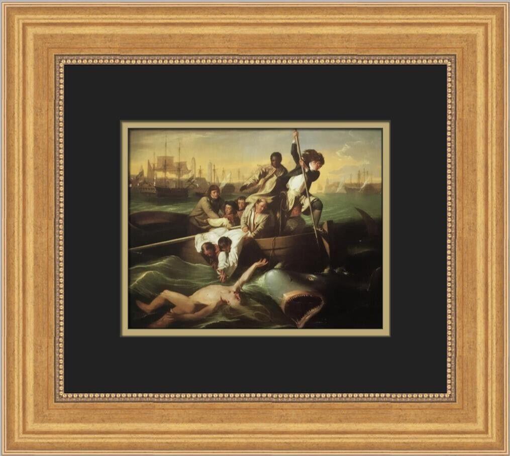 John Singleton Copley Watson and the Shark Custom Framed Print: John Singleton Copley Watson and the Shark Custom Framed Print Unit Of Sale: Single Piece Artist: John Singleton Size: Medium Custom Bundle: No Item Length: 14 in Region Of Origin: United States Frami