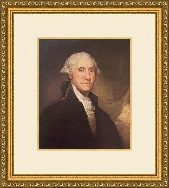 Gilbert Stuart - George Washington Print NEWLY MUSEUM STYLE CUSTOM FRAMED: Gilbert Stuart - George Washington Print NEWLY MUSEUM STYLE CUSTOM FRAMED Features: Framed Matted Region Of Origin: United States Item Width: 14 in Title: George Washington Production Technique: Litho