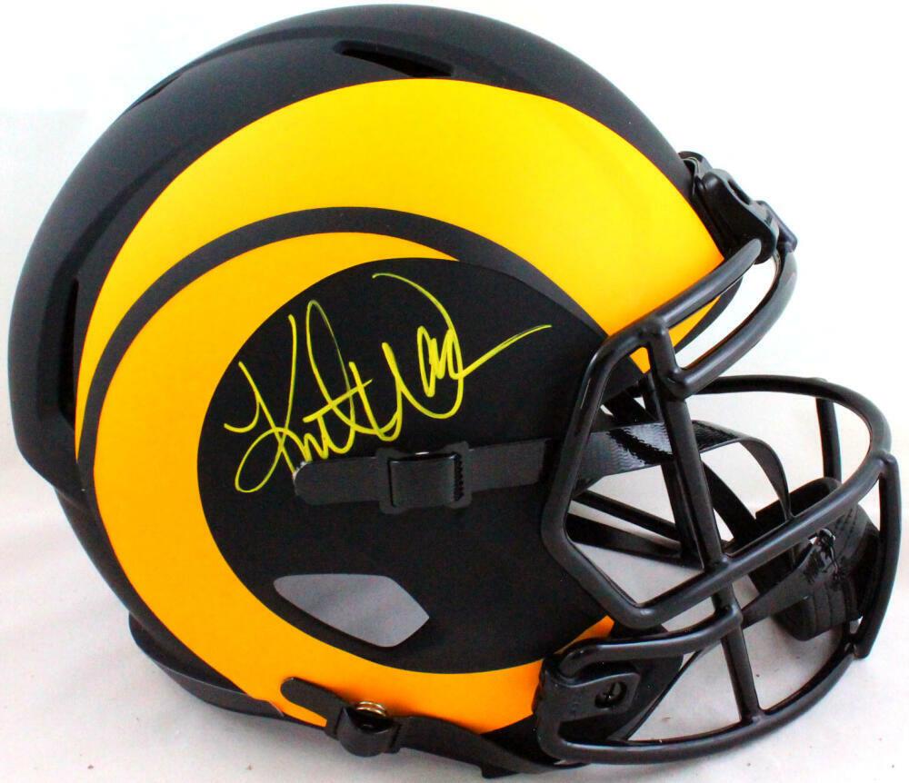 Kurt Warner Signed St. Louis Rams Eclipse Speed F/S Helmet- Beckett W *Yellow: Kurt Warner Signed St. Louis Rams Eclipse Speed F/S Helmet- Beckett W *Yellow Sport: Football-NFL Product: Helmet Original/Reprint: Original Player: Kurt Warner Team: St. Louis Rams Autograph Authenti