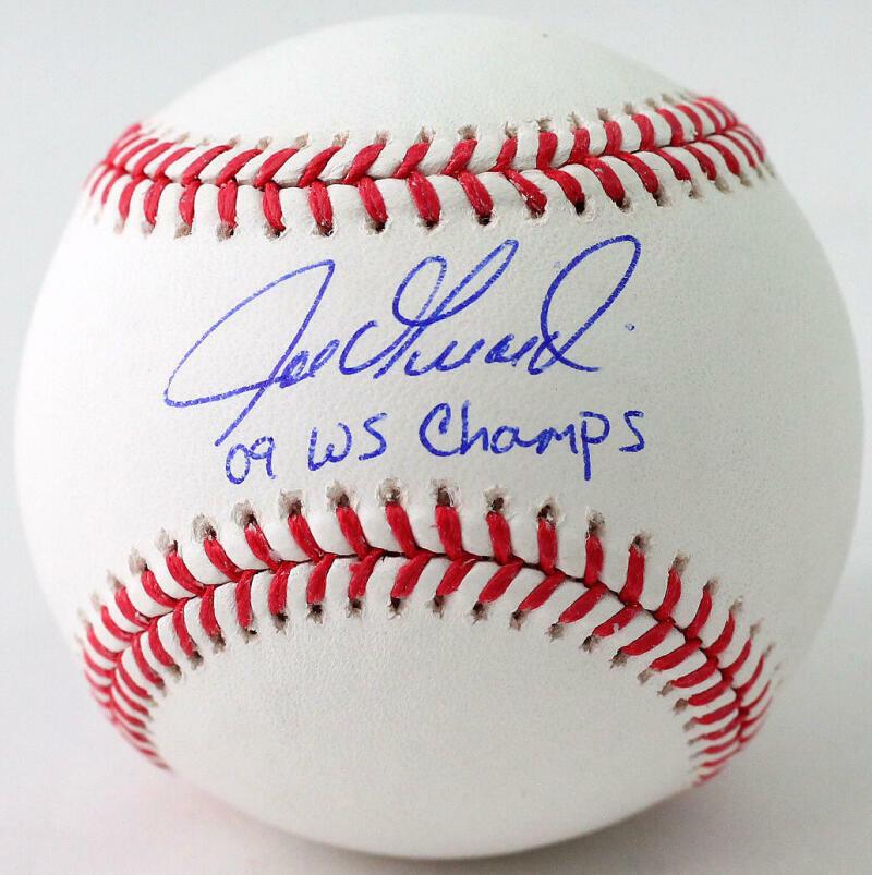 Joe Girardi Autographed Rawlings OML Baseball w/ 09 WS Champs - JSA W *Blue: Joe Girardi Autographed Rawlings OML Baseball w/ 09 WS Champs - JSA W *Blue Sport: Baseball-MLB Product: Ball Original/Reprint: Original Player: Joe Girardi Autograph Authentication: James Spence (JSA