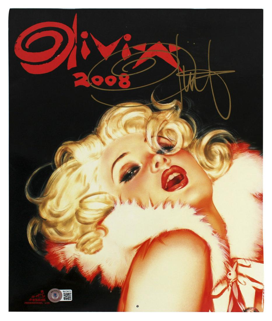 Olivia De Berardinis Signed 2008 Playboy Art Calendar Bas ba74073 Auction