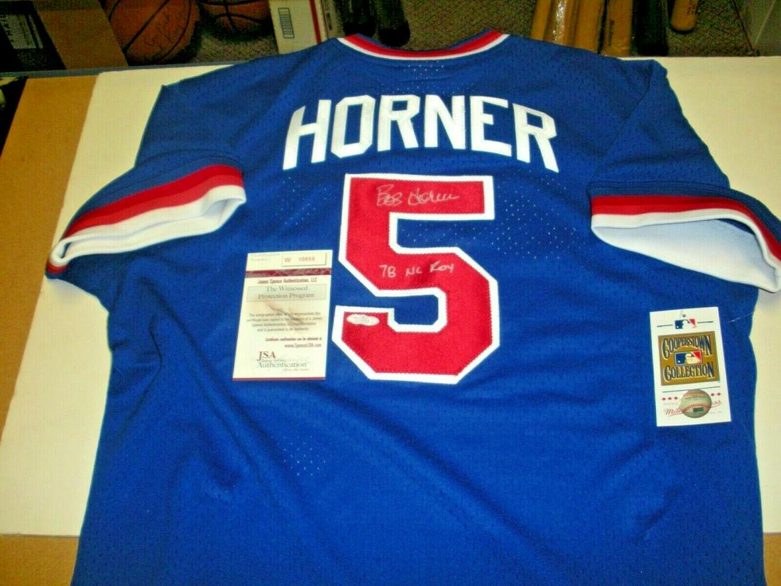 BOB HORNER ATLANTA BRAVES 78 ROY LAST 1! JSA/COA SIGNED MITCHELL & NESS JERSEY: BOB HORNER ATLANTA BRAVES 78 ROY LAST 1! JSA/COA SIGNED MITCHELL & NESS JERSEY Product: Jersey Autograph Type: Collectible Autographs Sport: Baseball-MLB Original/Reprint: Original Pre-Owned PLEASE NO