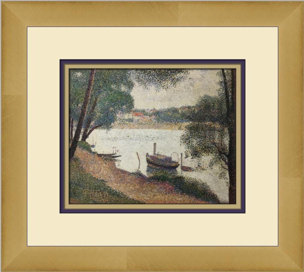 Georges Seurat Gray Weather Custom Framed Print: Georges Seurat Gray Weather Custom Framed Print Unit Of Sale: Single-Piece Work Artist: Georges Seurat Size: Medium Custom Bundle: No Item Length: 14 in Region Of Origin: united states Framing: Matted