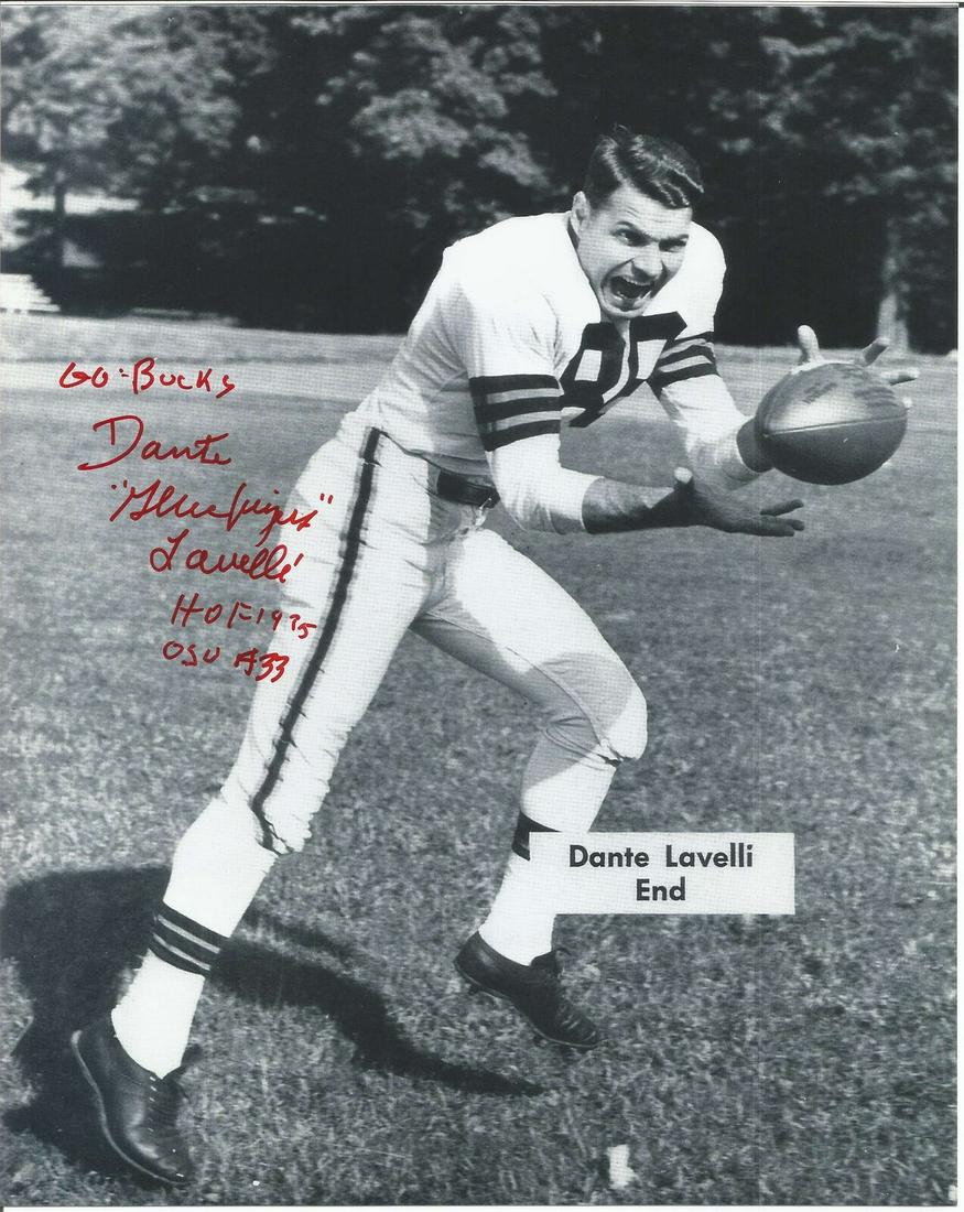 Dante Lavelli HOF Cleveland Browns Signed/Inscribed 8x10 B/W Photo JSA 150371: Dante Lavelli HOF Cleveland Browns Signed/Inscribed 8x10 B/W Photo JSA 150371 Sport: Football-NFL Product: Photo Original/Reprint: Original Team: Cleveland Browns Autograph Authentication: JSA League: