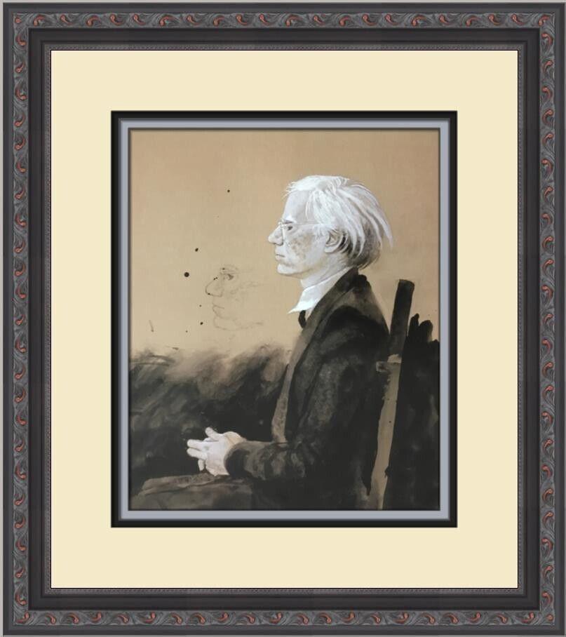 James Wyeth Andy Warhol Facing Left Custom Framed Print: James Wyeth Andy Warhol Facing Left Custom Framed Print Artist: James Wyeth Unit Of Sale: Single Piece Size: Medium Custom Bundle: No Item Length: 14 in Region Of Origin: United States Framing: Matted