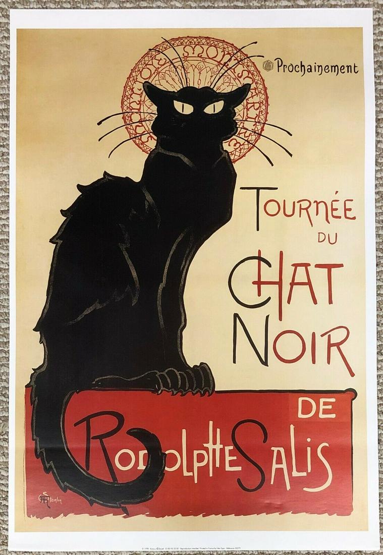 Alexandre Steinlen Turn of the Black Cat small Art Poster 18" x 24": Alexandre Steinlen Turn of the Black Cat small Art Poster 18" x 24" Features: Unframed Region Of Origin: united states Item Width: 24 in Time Period Manufactured: 1980-1989 Title: Turn of the Black ca