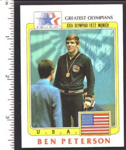 Ben Peterson Signed 1983 Topps Greatest Olympians Trading Card #78 151889: Ben Peterson Signed 1983 Topps Greatest Olympians Trading Card #78 151889 Sport: Other Sports Product: Trading Card Original/Reprint: Original Autograph Authentication: Seller Team: USA Wrestling Leag