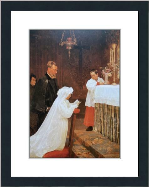 Pablo Picasso - First Communion Print Newly Custom Framed: Pablo Picasso - First Communion Print Newly Custom Framed Features: Framed Matted Region Of Origin: united states Item Width: 14 in Title: First Communion Production Technique: Lithography Item Length