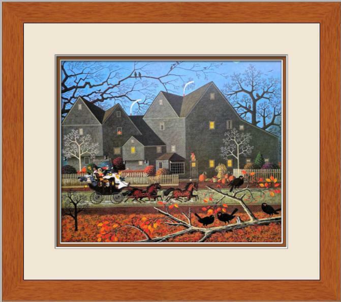Charles Wysocki Print Hellraisers Passing Custom Gallery Framed: Charles Wysocki Print Hellraisers Passing Custom Gallery Framed Features: Framed Matted Region Of Origin: united states Item Width: 16 in Title: Hellraisers Passing Production Technique: Lithography I