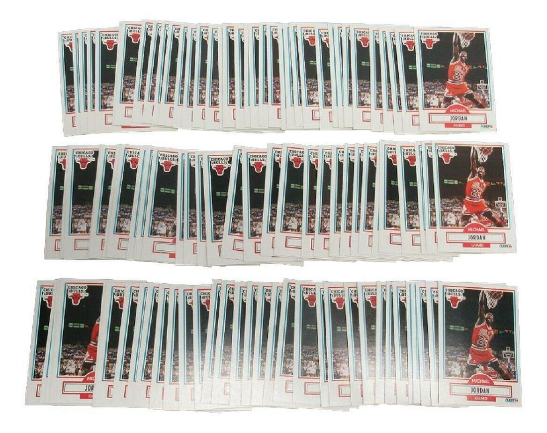 (100) Michael Jordan 1990-91 Fleer Cards Bulls Mint: (100) Michael Jordan 1990-91 Fleer Cards Bulls Mint Set: 1990-91 Fleer Country/Region of Manufacture: United States Season: 1990 Card Condition: Mint Graded: No Player/Athlete: Michael Jordan Type: Sp