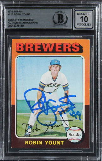Robin Yount Baseball Card Lot of 18 Cards Milwaukee Brewers