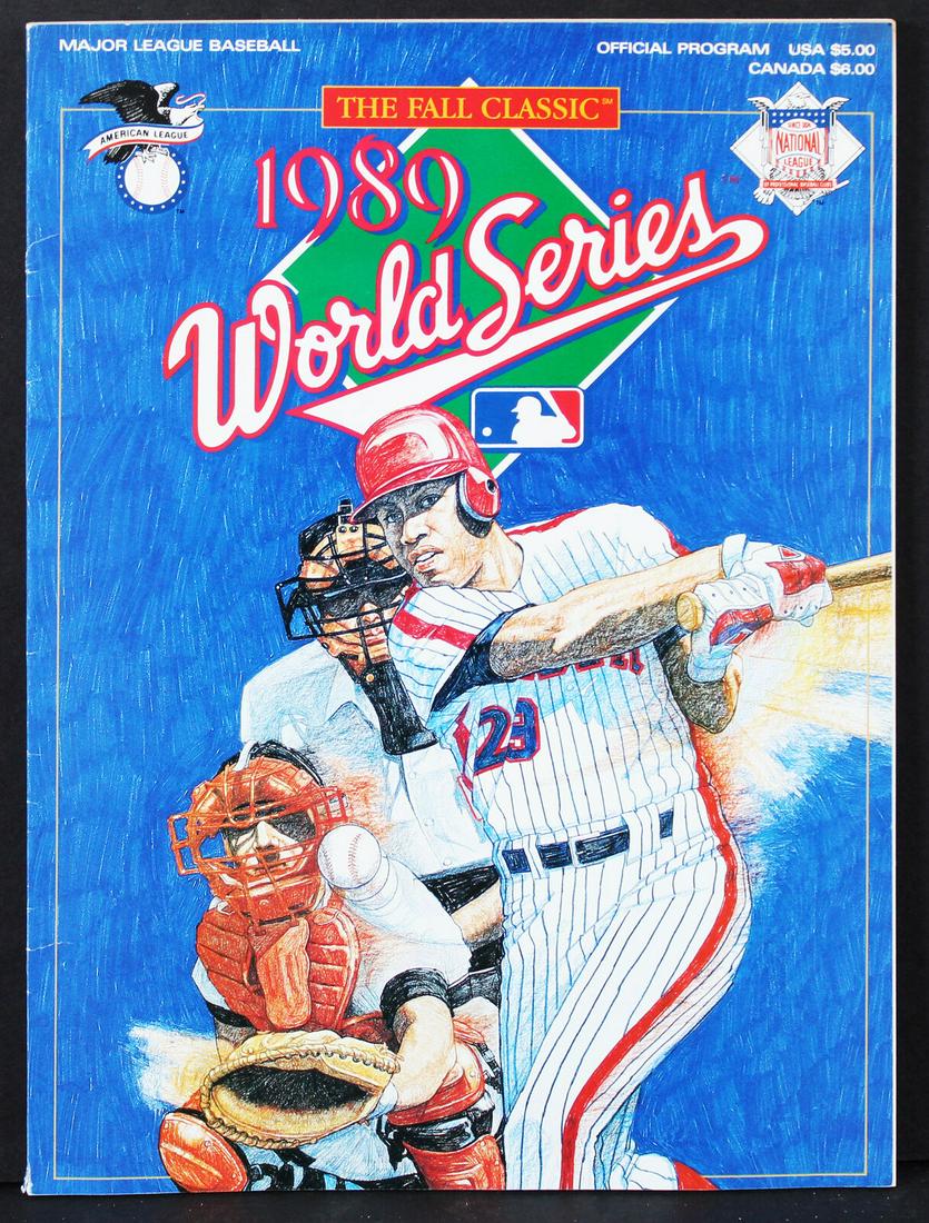 1989 World Series Athletics vs. Giants Official Program World Series Magazine: 1989 World Series Athletics vs. Giants Official Program World Series Magazine Sport: Baseball Product: Magazine Original/Reprint: Original Pre-Owned PLEASE NOTE: Framed Large or heavy Items do not hav