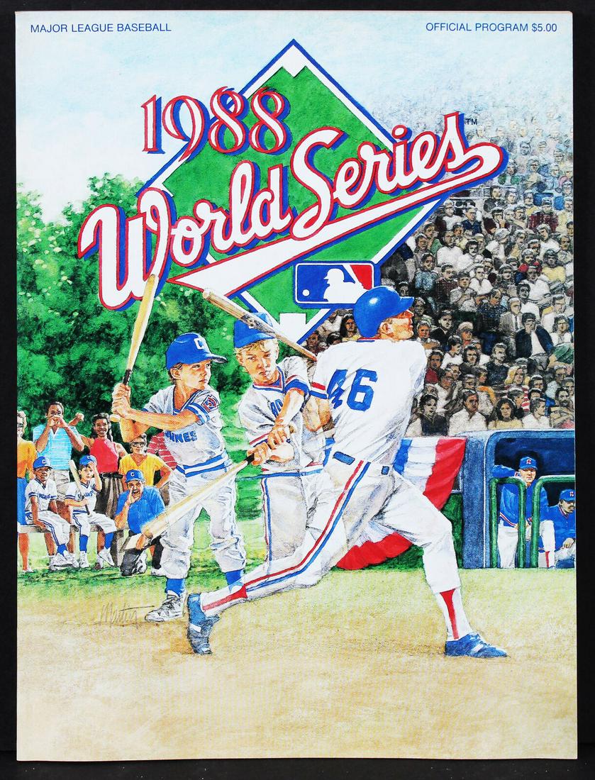 1988 World Series Athletics vs. Dodgers Official Program World Series Magazine: 1988 World Series Athletics vs. Dodgers Official Program World Series Magazine Sport: Baseball Product: Magazine Original/Reprint: Original Pre-Owned PLEASE NOTE: Framed Large or heavy Items do not ha