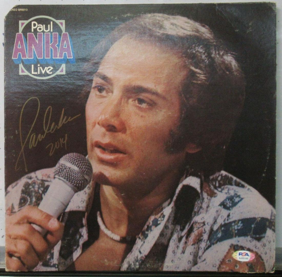 Paul Anka Signed Autographed Album Paul Anka Live PSA/DNA AJ55149: Paul Anka Signed Autographed Album Paul Anka Live PSA/DNA AJ55149 Artist: Paul Anka Industry: Music Signed: Yes Autograph Authentication: Professional Sports (PSA/DNA) Object Type: Record Original/Rep