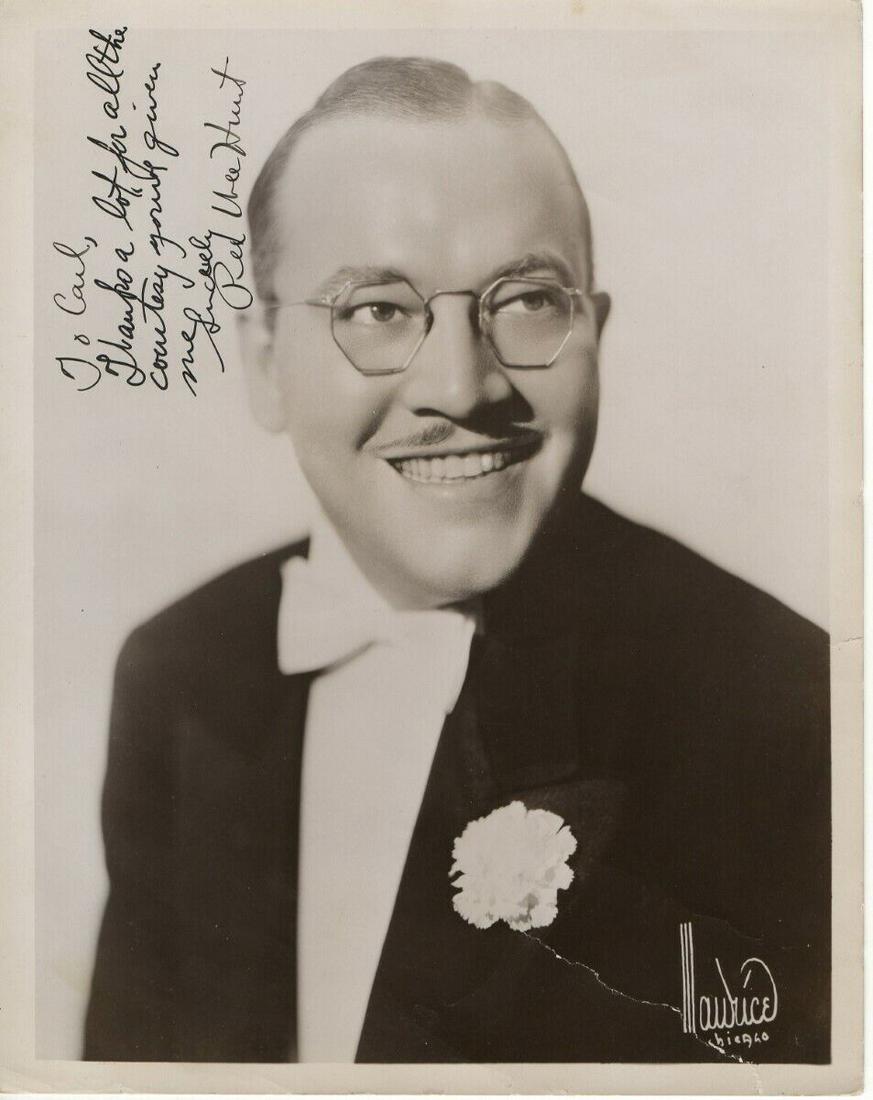Pee Wee Hunt Signed Autographed 8X10 Photo Vintage To Carl Damaged JSA: Pee Wee Hunt Signed Autographed 8X10 Photo Vintage To Carl Damaged JSA Industry: Music Object Type: Photograph Original/Reproduction: Original Autograph Authentication: James Spence (JSA) Player: Pee 
