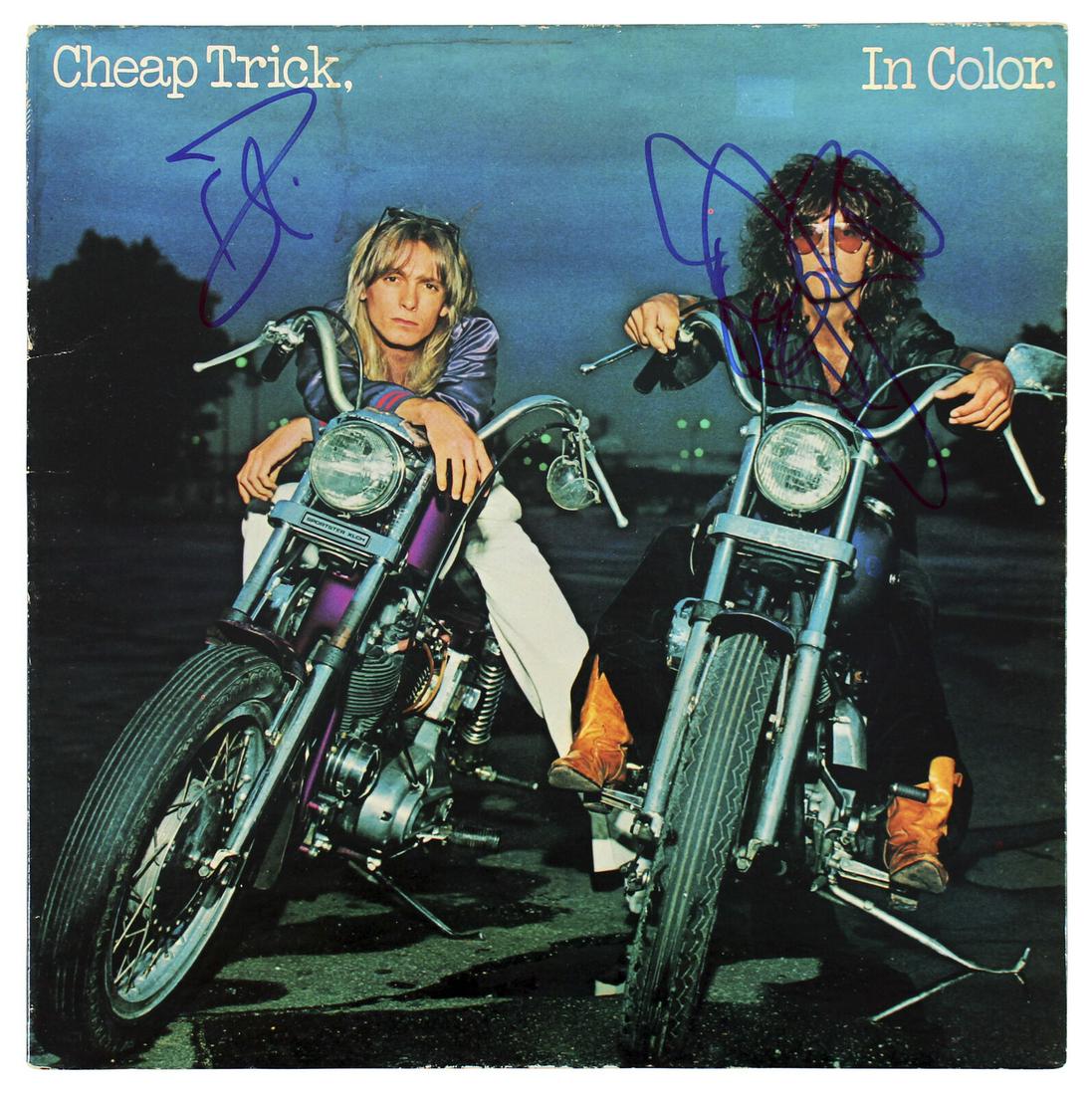 Robin Zander & Tom Petersson Cheap Trick Signed Album Cover BAS #BF88172: Robin Zander & Tom Petersson Cheap Trick Signed Album Cover BAS #BF88172 Industry: Music Original/Reproduction: Original Autograph Authentication: Beckett Product Coa: Beckett Product Signed By Name: 