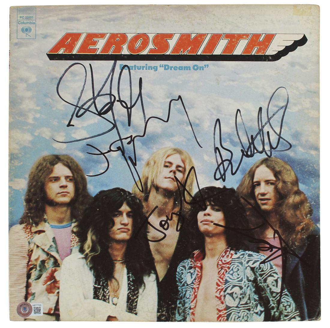 Aerosmith (5) Tyler Perry Hamilton Kramer & Whitford Signed Album Cover BAS: Aerosmith (5) Tyler Perry Hamilton Kramer & Whitford Signed Album Cover BAS Autograph Authentication: Beckett Industry: Music Original/Reproduction: Original Product Coa: Beckett Product Signed By Nam