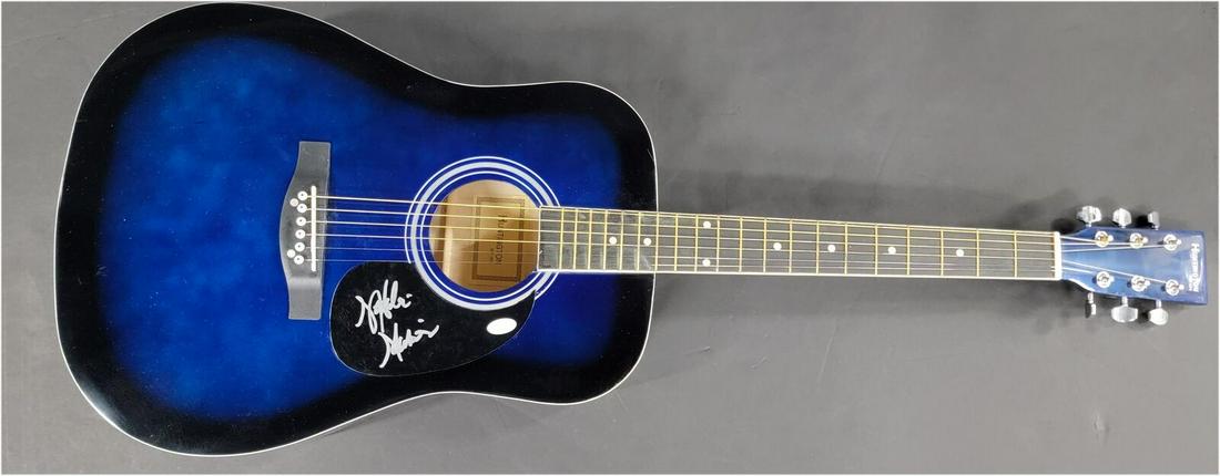Natalie Maines Hand Signed Autograph Acoustic Guitar JSA: Natalie Maines Hand Signed Autograph Acoustic Guitar JSA Industry: Music Object Type: Guitar & Guitar Pick Original/Reproduction: Original Autograph Authentication: James Spence (JSA) Player: Natalie