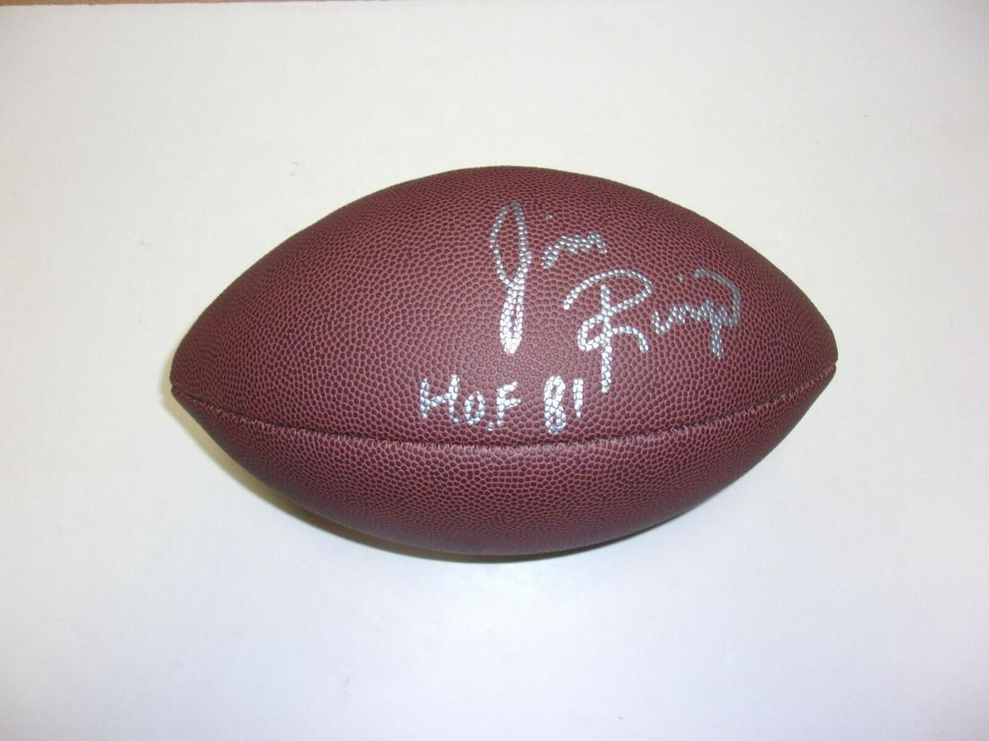 JIM RINGO GEEN BAY PACKERS HOF 1981 LAST ONE W/COA SIGNED FOOTBALL: JIM RINGO GEEN BAY PACKERS HOF 1981 LAST ONE W/COA SIGNED FOOTBALL Sport: Football-NFL Autograph Type: Collectible Autographs Team-Nfl: Chicago Bears Original/Reprint: Original Product: Ball Pre-Owned
