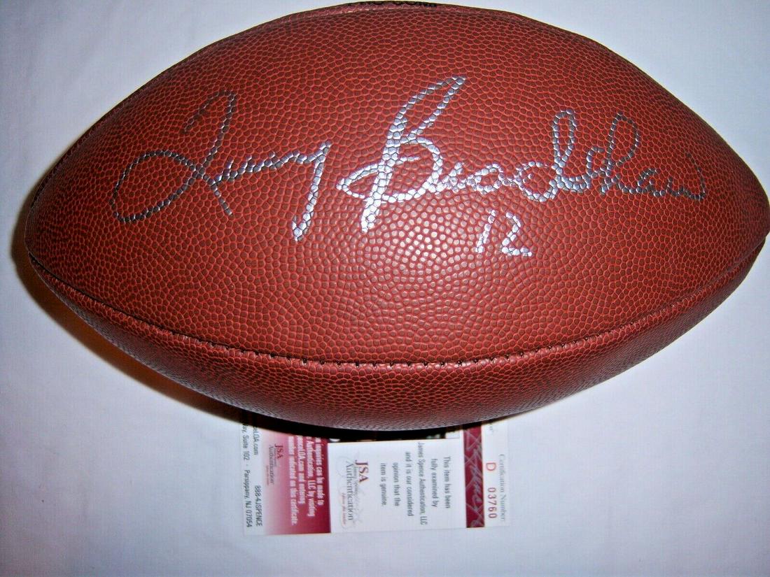 TERRY BRADSHAW PITTSBURGH STEELERS HOF 1989 JSA/COA SIGNED FOOTBALL: TERRY BRADSHAW PITTSBURGH STEELERS HOF 1989 JSA/COA SIGNED FOOTBALL Product: Ball Sport: Football-NFL Original/Reprint: Original Pre-Owned PLEASE NOTE: Framed Large or heavy Items do not have shipping