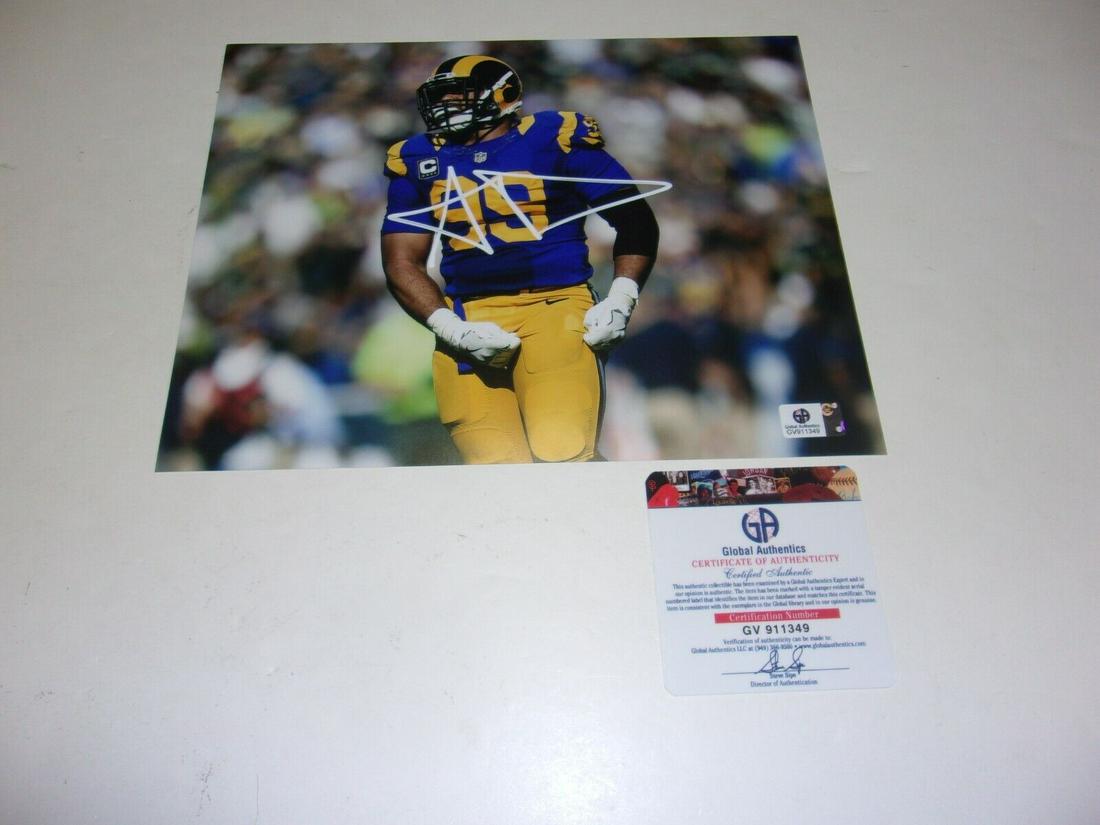 AARON DONALD LOSANGELES RAMS DROY-14 DPOY-17 GAI/COA SIGNED 8X10 PHOTO: AARON DONALD LOSANGELES RAMS DROY-14 DPOY-17 GAI/COA SIGNED 8X10 PHOTO Product: Photo Sport: Football-NFL Original/Reprint: Original Pre-Owned PLEASE NOTE: Framed Large or heavy Items do not have ship