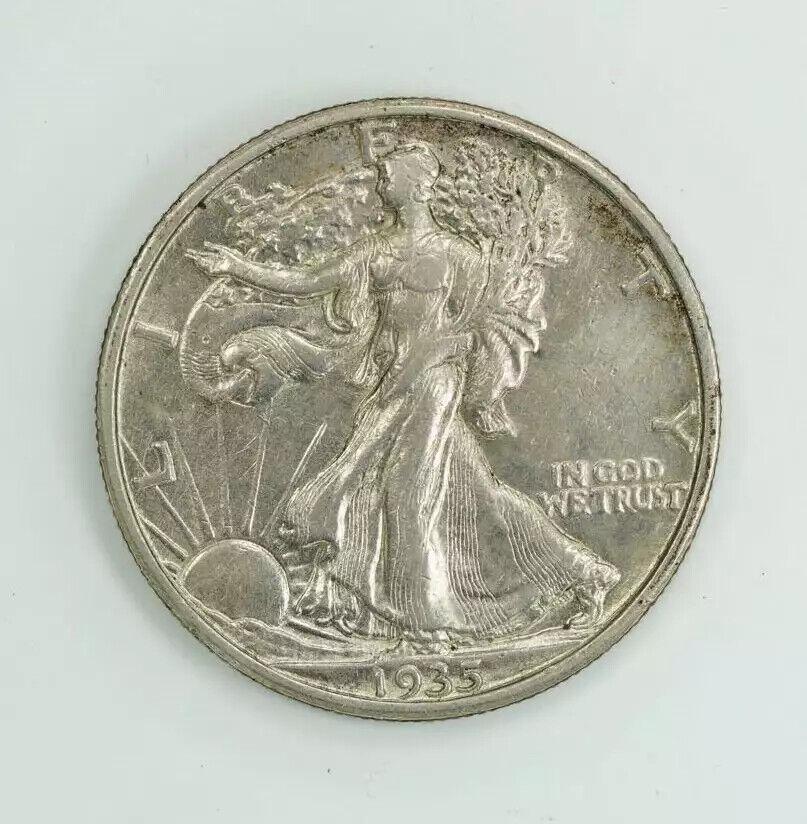 1935 S WALKING LIBERTY HALF DOLLAR 50C SILVER - AU ABOUT UNCIRCULATED (6506): 1935 S WALKING LIBERTY HALF DOLLAR 50C SILVER - AU ABOUT UNCIRCULATED (6506) Certification: Uncertified Composition: Silver Year: 1935 Circulated/Uncirculated: Unknown Strike Type: No Grade Mint Locat