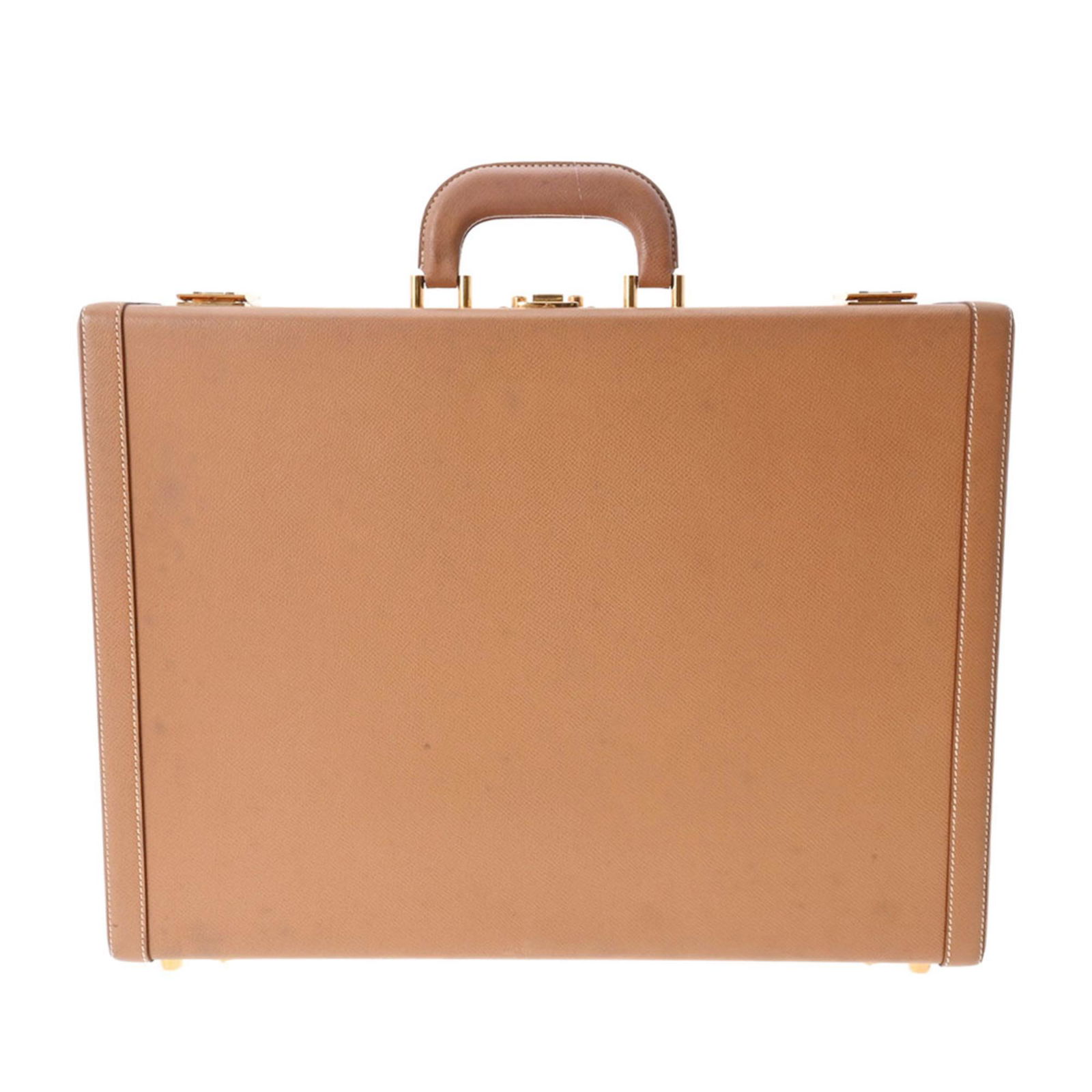 HERMES Hermes Attache Case Natural *U Engraved (around 1991) Men's Couchbel Bag: HERMES Hermes Attache Case Natural *U Engraved (around 1991) Men's Couchbel Bag Brand: Hermes Line: Birkin Type: Attache case Material: Courchevel leather Courchevel leather: Color: Natural Closure: O