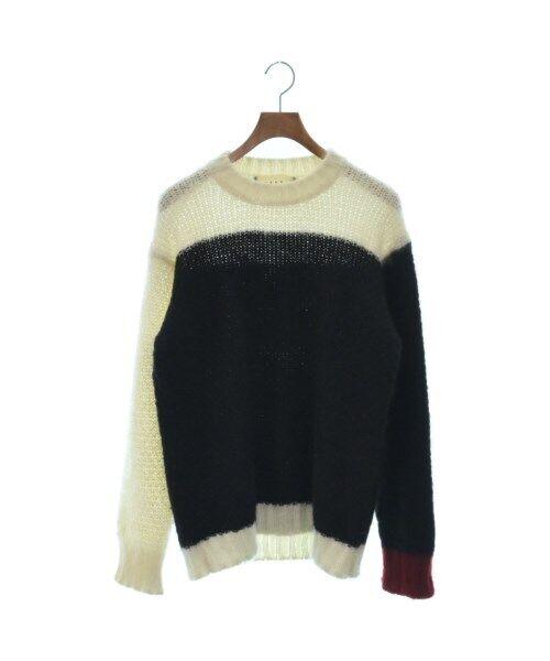 MARNI Knitwear/Sweater BlackxWhite 50(Approx. XL): MARNI Knitwear/Sweater BlackxWhite 50(Approx. XL) Size: 50(Approx. XL) Style: Pullover Size Type: Regular Type: Knit sweater Color: BlackxWhite Neckline: Crew Neck Fabric Type: Knit Vintage: No Fit: R
