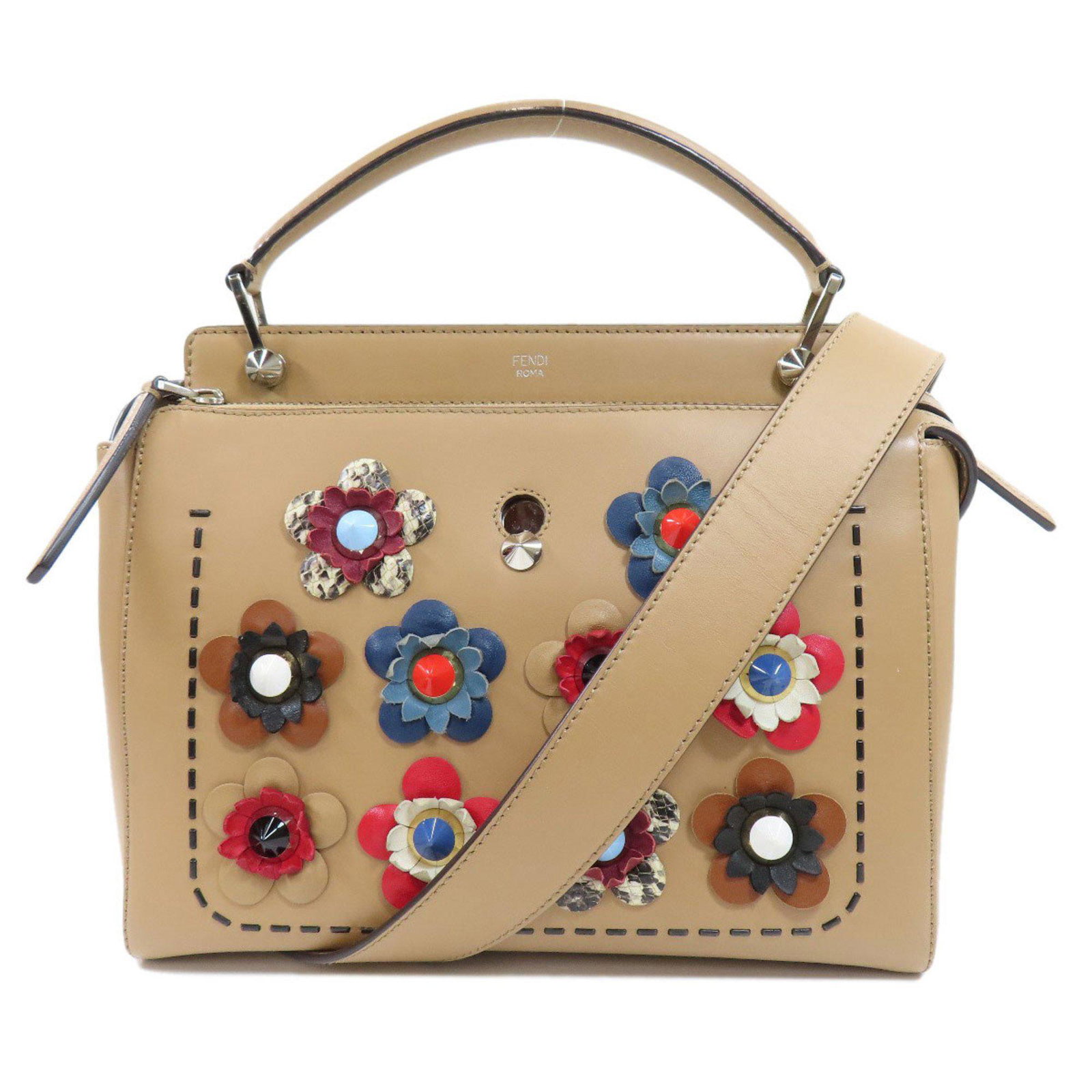 Fendi dot com handbag leather ladies FENDI: Fendi dot com handbag leather ladies FENDI Brand: Fendi Line: Dotcom Type: Handbag Material: Leather Leather: Color: Brown Closure: Zipper Inner Pocket: Zipper pocket1 Open pocket1 Zipper pocket: 1 Op