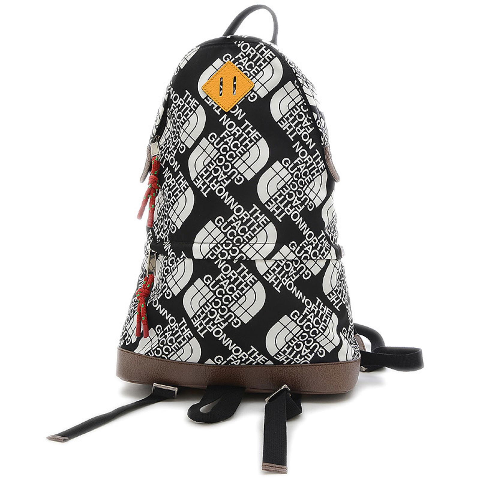 Gucci North Face Collaboration Medium Backpack Rucksack Black/White 650288: Gucci North Face Collaboration Medium Backpack Rucksack Black/White 650288 Brand: Gucci Type: Backpack Material: Nylon Leather Nylon: Leather: Color: Black White Gender: Women Men Size (HxWxD): 41cm x