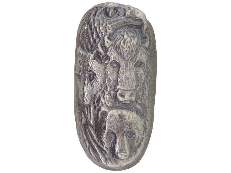 5 TROY OUNCE .999 FINE SILVER HAND POURED BISON BULLION PREMI BAR 4 ANIMAL TOTEM: 5 TROY OUNCE .999 FINE SILVER HAND POURED BISON BULLION PREMI BAR 4 ANIMAL TOTEM Pre-Owned The MYNT Guarantee: All items in this auction are guaranteed to be 100% authentic. At Your Service: At MYNT, 