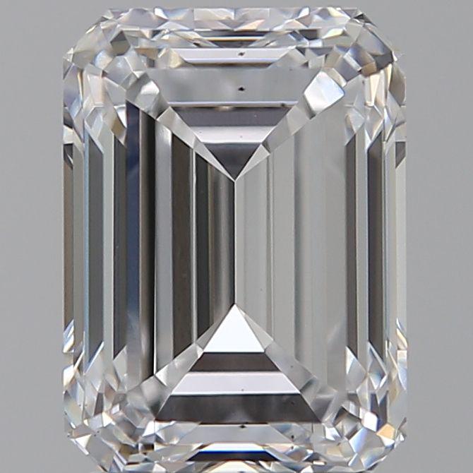 Ideal Loose Diamond - Emerald 2.5ct D VS2: Ideal Loose Diamond - Emerald 2.5ct D VS2 Ideal Cut: Yes Source: This is a real non-mined Diamond that has been grown in a lab Shape: Emerald Carats: 2.5 Color: D Clarity: VS2 Ratio: 1.3781 Polish: EX