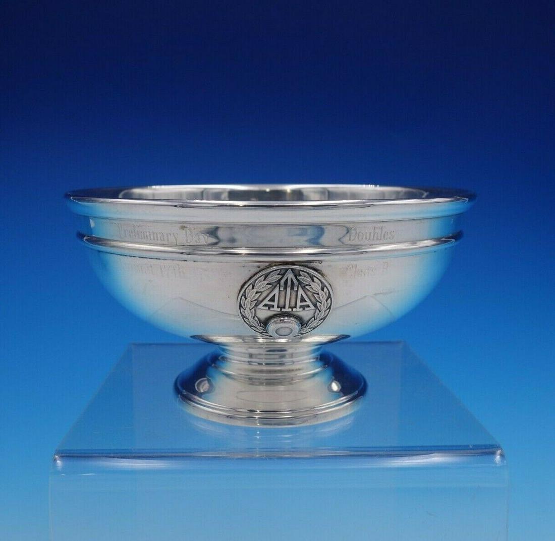 Continental by International Sterling Silver Candy Dish with ATA Insignia: Continental by International Sterling Silver Candy Dish with ATA Insignia #3230 Continental by internationalexceptional continental by international sterling silver candy dish with pedestal base. This