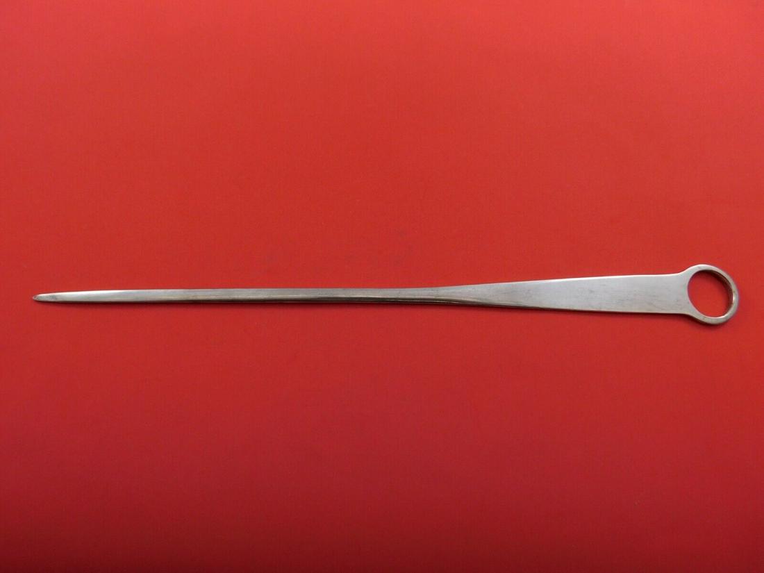 Sarah and John William Blake English Georgian Sterling Silver Meat Skewer c.1810: Sarah and John William Blake English Georgian Sterling Silver Meat Skewer c.1810 Sarah and john william blakeenglish georgian sterling silver meat skewer 11 5/8" by sarah and john william blake, londo