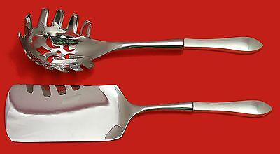 Old Colony by Watson Sterling Silver Italian Pasta Server Set 2pc HHWS Custom: Old Colony by Watson Sterling Silver Italian Pasta Server Set 2pc HHWS Custom Old colony by watson sterling silver custom made hollow handle with stainless implements two piece italian server serving