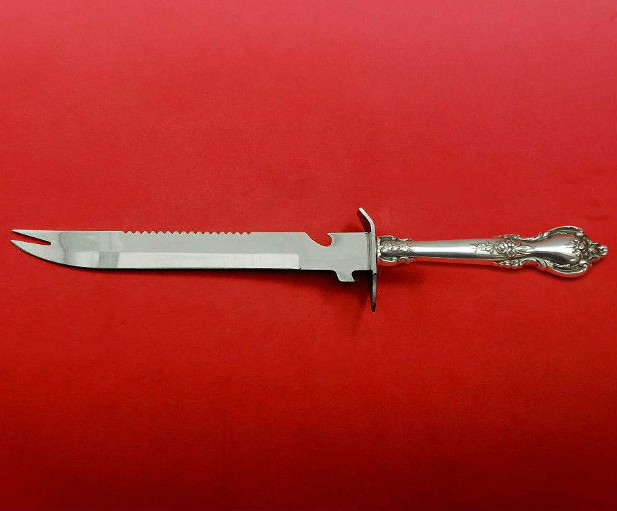 Delacourt by Lunt Sterling Silver Ham Slice Hollow Handle WS 11 1/2" Custom Made: Delacourt by Lunt Sterling Silver Ham Slice Hollow Handle WS 11 1/2" Custom Made Delacourt by luntsterling silver hollow handle with stainless blade ham slice, approximately 11 1/2" in total length, c