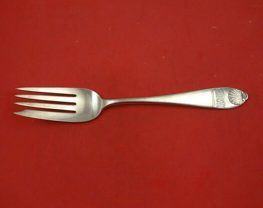 Shell By Arthur Stone Sterling Silver Cold Meat Fork 9 1/2" Serving